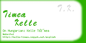 timea kelle business card